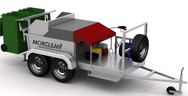 The TR200 Refuse Cart Washing Machine