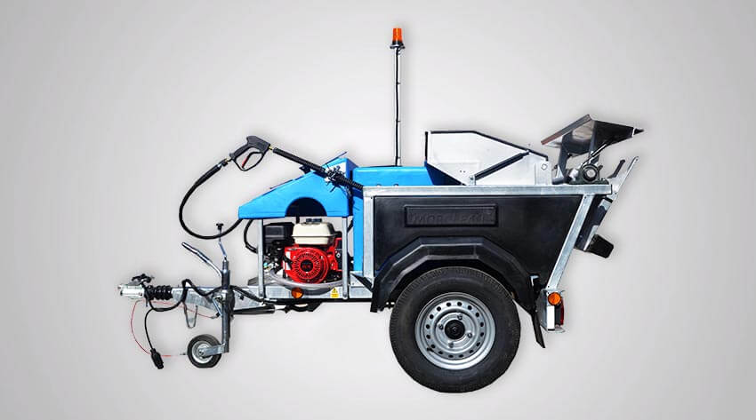 Petrol Powered Wheelie Bin Wash Custom Plus Bin Cleaning machine