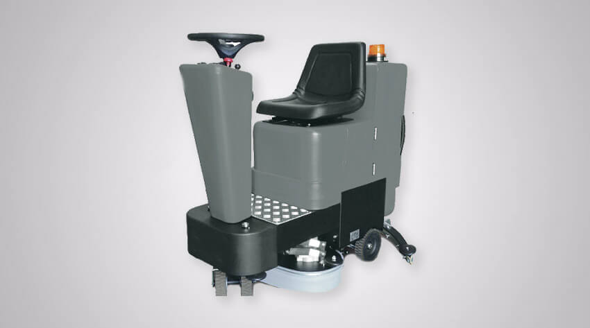 small rideon scrubber dryer
