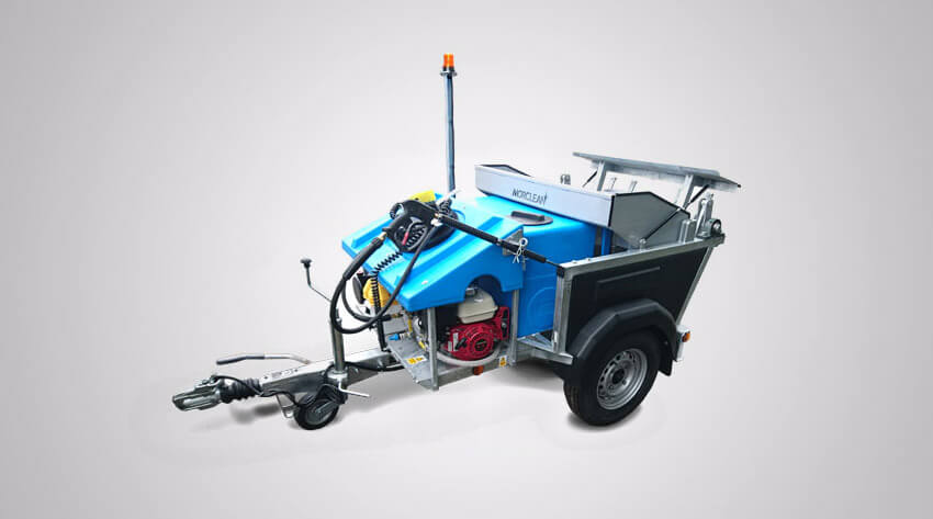 wheelie bin cleaning machine