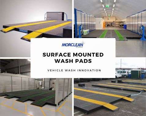 Surface mounted wash pads