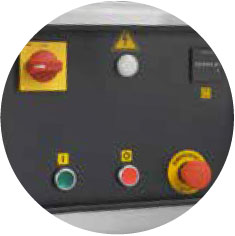 Low voltage (24V) control panel with star-delta system