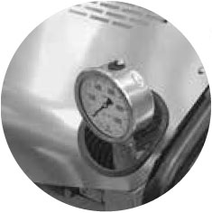 Stainless steel glicerine pressure gauge