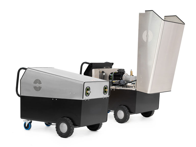 Morclean MSP range. All electric-mobile hot water pressure washers