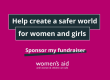 Help create a safer world for women and girls. A poster from Women's Aid Federation of England