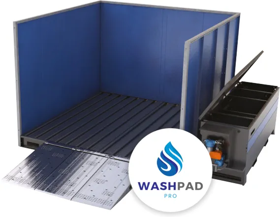 WashPad Pro wash bay with WPP10 filtration kit