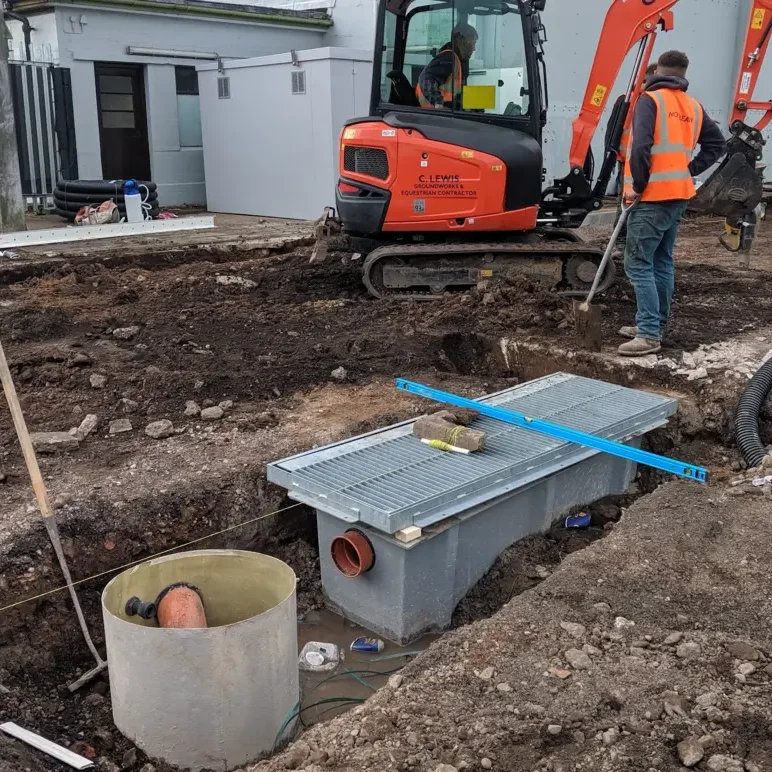 Packaged Pump Stations installation with WC drop