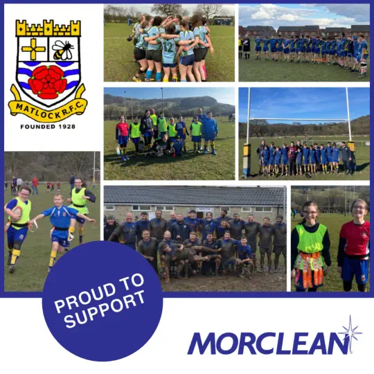 Morclean supports Matlock Rugby Club
